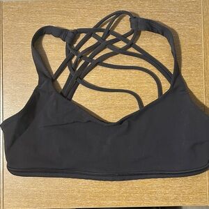 Black lululemon free to be wild sports bra